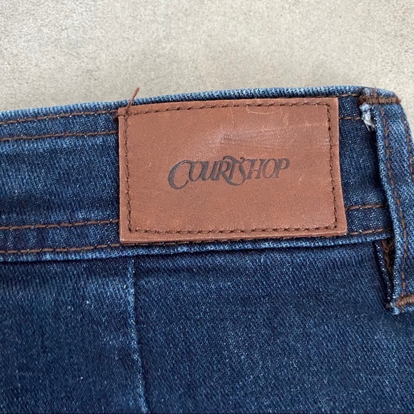 COURTSHOP high waist denim mini skirt dark blue XS - Picture 7 of 8